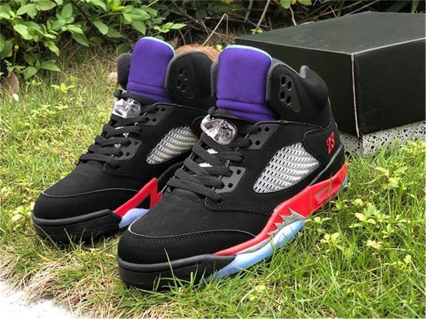 

2020 authentic 5 3 men basketball shoes 30th anniversary purple black grape ice new emerald cz1786-001 outdoor shoes size 7-13