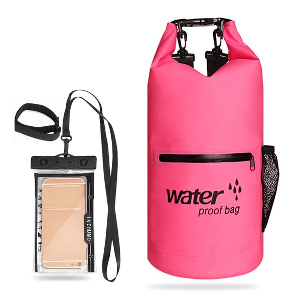 

10l / 20l outdoor waterproof dry bag roll-sack waterproof floating bag with phone case