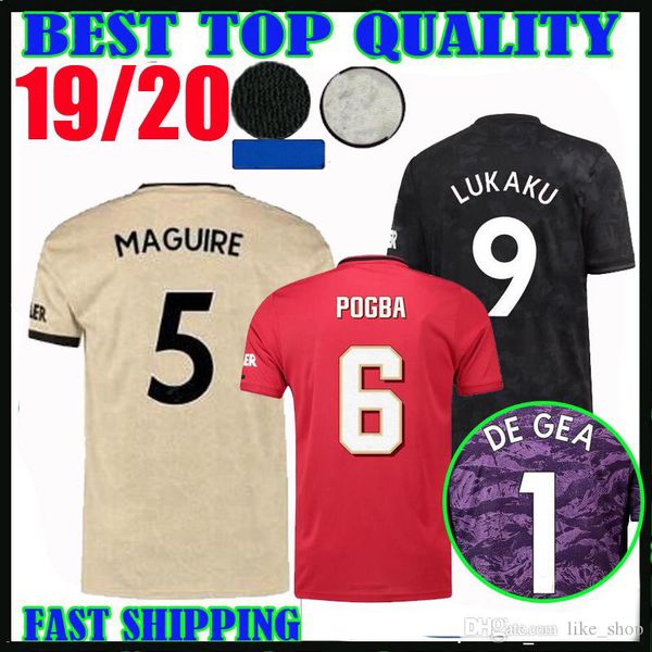 

5 maguire 19 20 manche ter occer jer ey united home away third 2019 2020 lukaku pogba alexi jame de gea men and kid kit football hirt