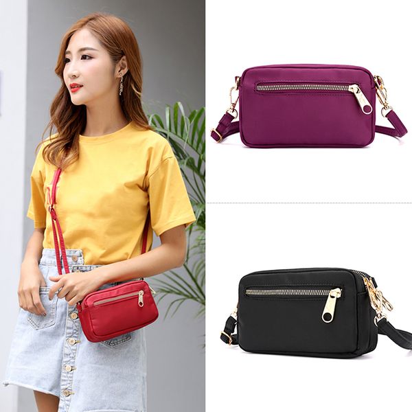 

lkeep nylon small crossbody bags waterproof shoulder bag satchels cell phone wallet purse bag for women