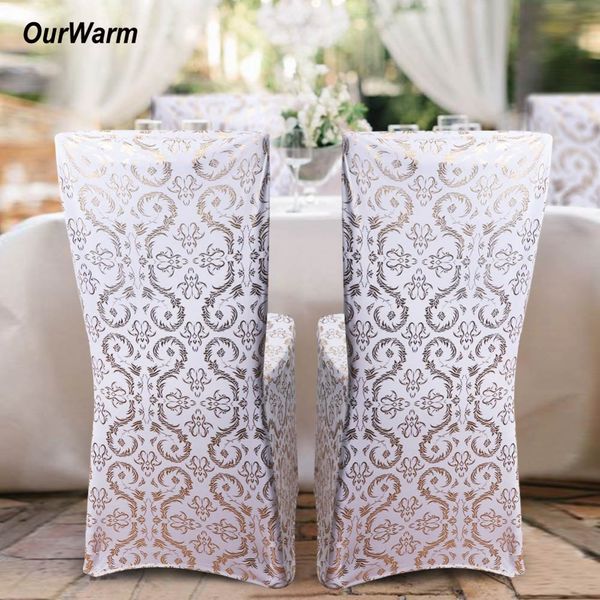 

long spandex chair cover flower printing stretch elastic dining seat cover anti-dirty for l banquet wedding home decoration