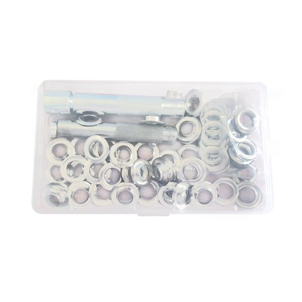 

100pcs punch grommets and tarpaulin awning tent tarp repair kit hole eyelet new