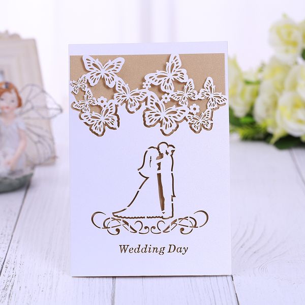 

40 pieces luxury laser cut lace wedding invitations card wedding party supplies party invitation card birthday greeting