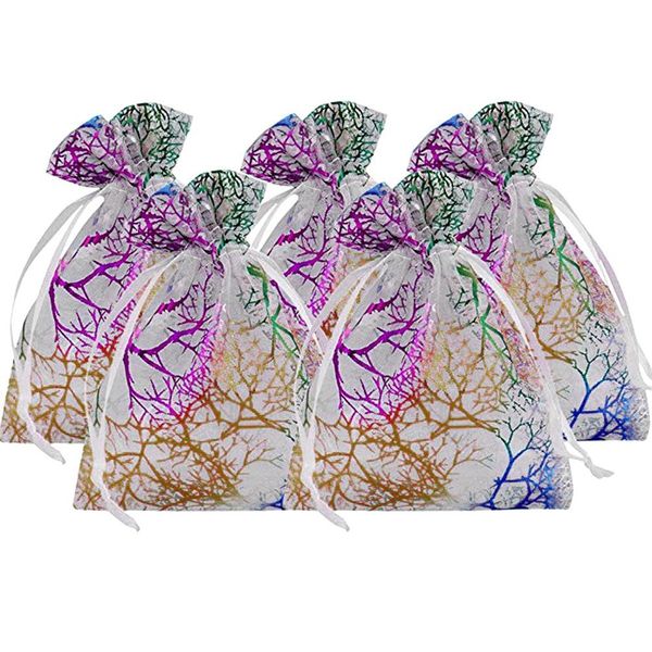 

100pcs/set colorful candies jewelry gift bag birthday wedding celebration pouch birthday party snack gift bag packaging