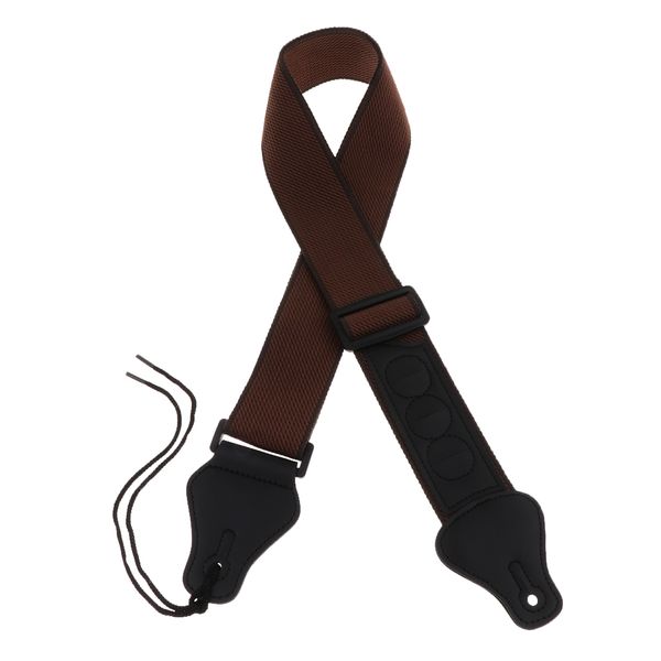 

adjustable strap belt picks holder for guitars bass mandolin banjo brown, Black;brown