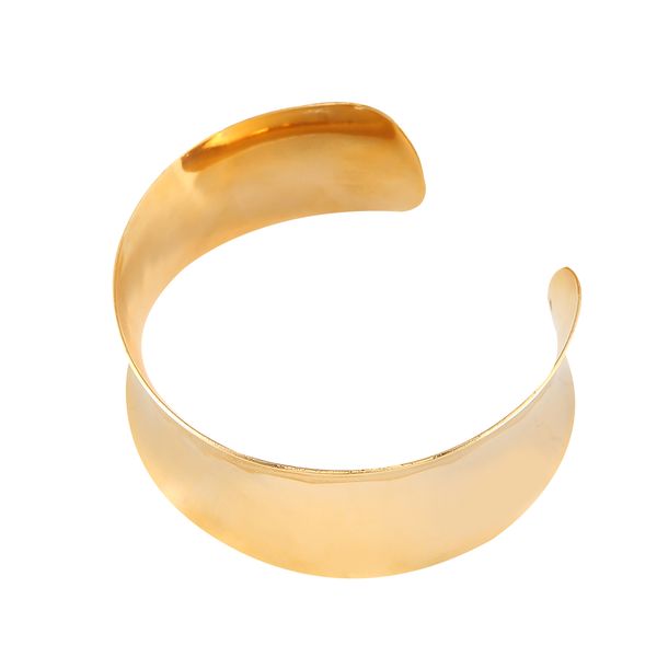 Mais novo Moda Simole Grande Largo Etíope Bangle Pulseiras Pulseiras de Cor do Ouro 24 k Africano Homens Mulheres Jóias