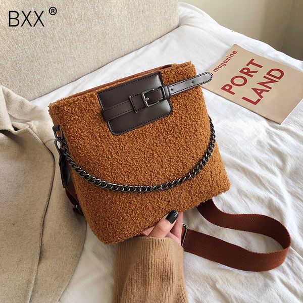 

bxx] winter plush crossbody bags for women 2019 fashion small cute shoulder messenger bag lady phone handbags and purses hj623