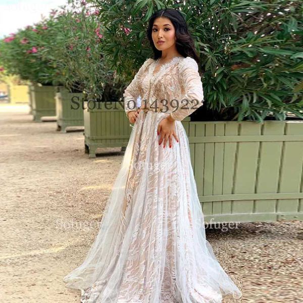 

party dresses white lace aline moroccan kaftan evening beads appliques sofuge women mother dress arabic muslim prom special occasion, White;black