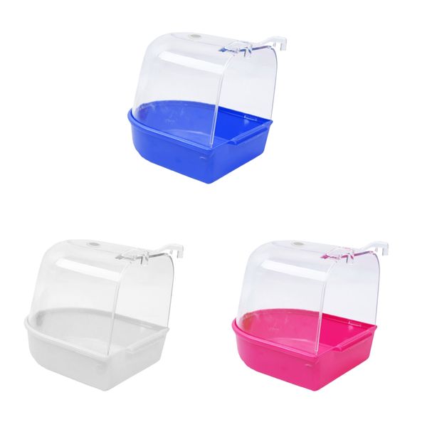 

3pieces birds cage hanging bathtub parrots cage toy for small birds macaws