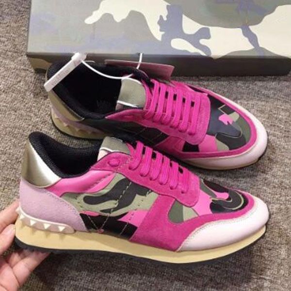 

luxury designer up 2020 new men and women casual shoes couple thick bottom sneakers fashion luxury camouflage casual shoes ac01, Black