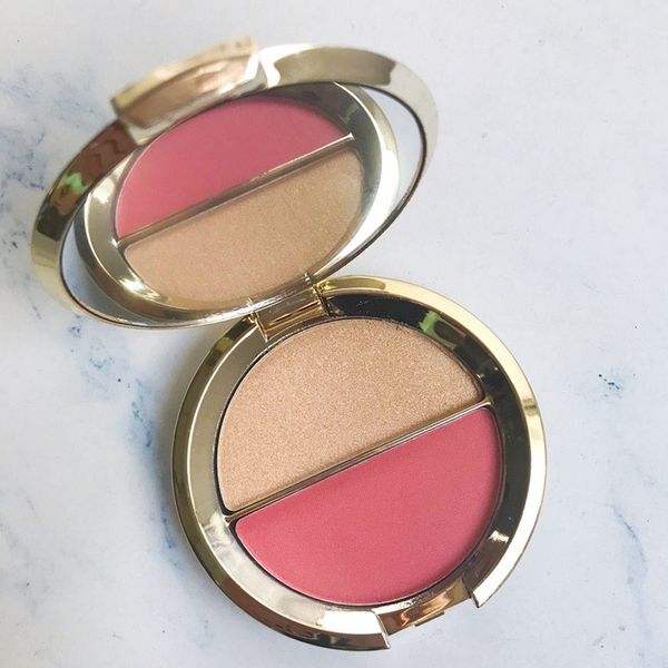 

Brand Face Makeup Blush с Highlighter Shading порошок 7.95g Бека Double Blush Мерцающие порошок Амаретто Гиац