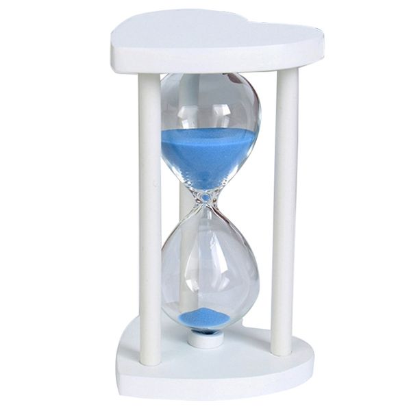 

hourglass 30 minutes wooden sandglass countdown timer home desk decoration wedding random color