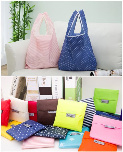 

foldable shopping bag oxford cloth waterproof reusable shop bag solid eco-friendly shop bag grocery storage handbag tote bags vt0496