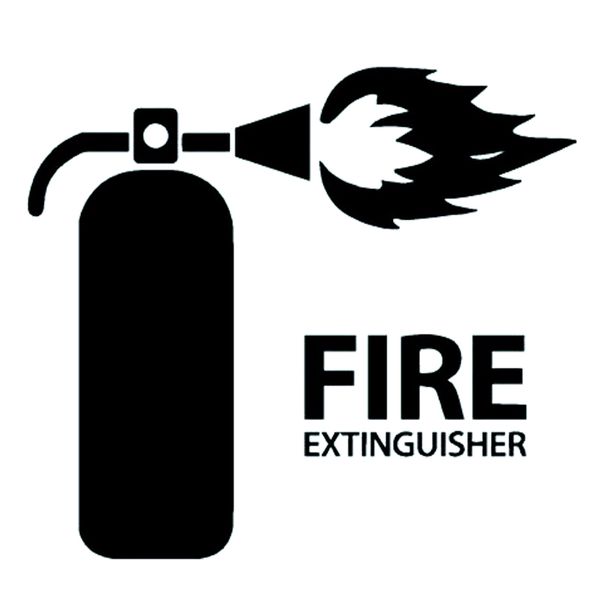 

16*14.3cm fire extinguisher inside dot sticker funny car window bumper novelty jdm drift vinyl decal sticker