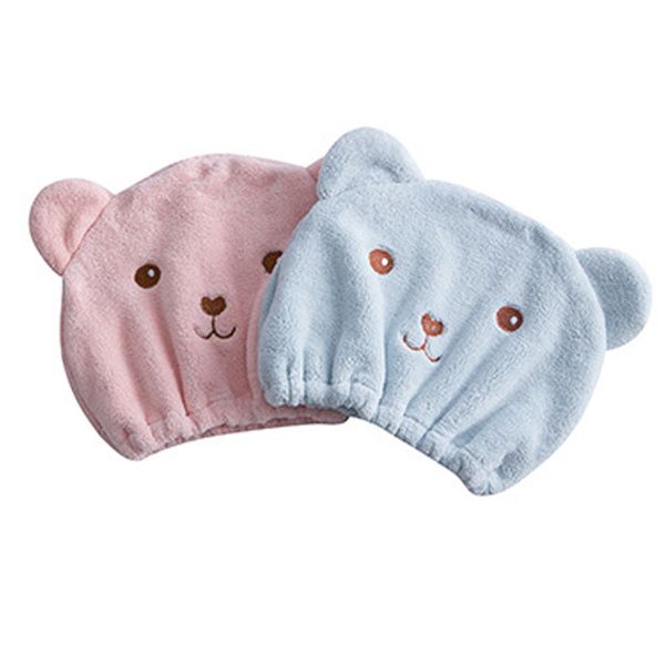 

1pcs30 * 24cm hair wrapped towel headband cute cartoon bear shower cap bathroom accessories