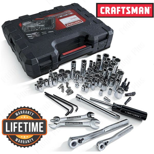 

Craft man 108 piece mechanic tool et ae metric ocket bit wrench kit w ca e