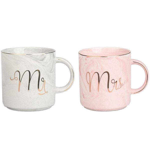 

camp kitchen gold plated marble pattern mug ceramic coffee cup for couples lovers wedding anniversary valentine gifts