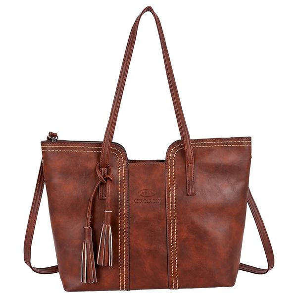 

retro tassel women bag chain one shoulder big bag large capacity messenger bags famous designer lady bag/handbag clutch purse