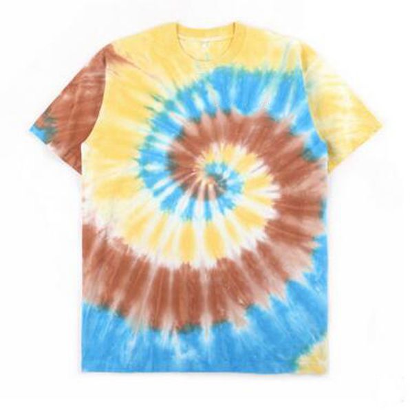 

20ss spiral t-shirt men designer colorful tie dye printed t shirts summer casual mens cotton short sleeve street tee pa, White;black