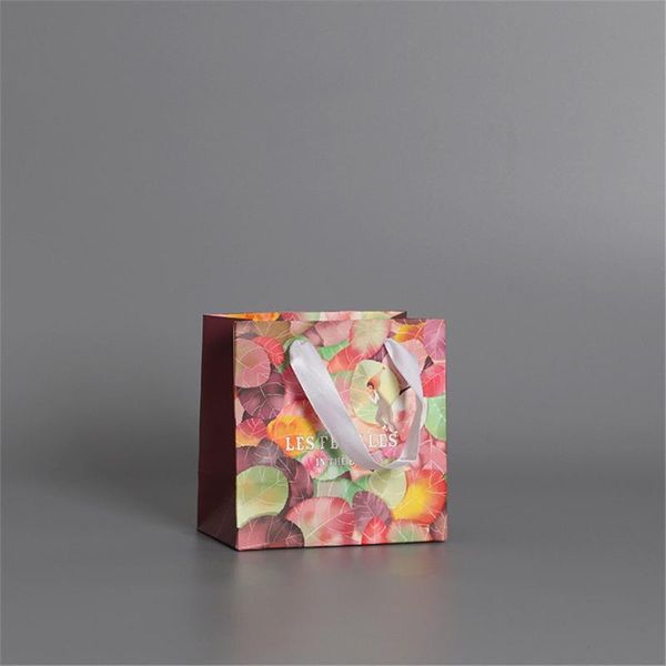 

hand environmentally friendly paper gift bag candy paper bag custom square color kraft fashion party gifts bags