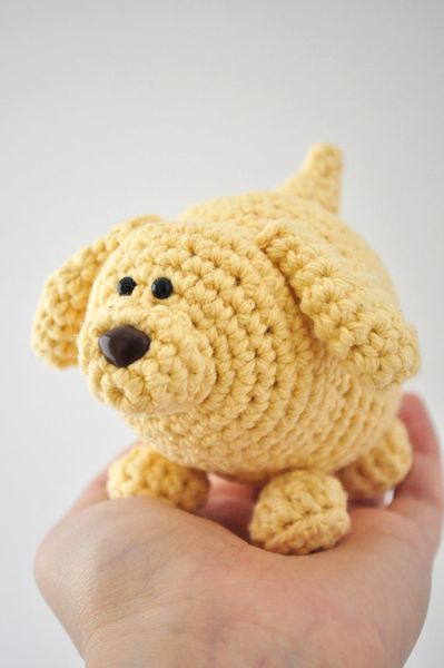 

mini crochet dog amigurumi for girls and boys rattle gift t200429