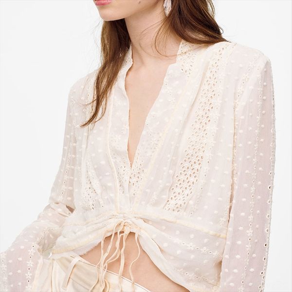 

wind 2020 embroidered short coat thin lace bow hollow embroidery short coat women's wear, White