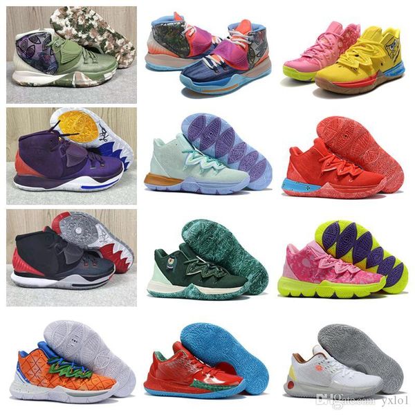 

kyrie 2 5 6 pre heat grand purple women mens basketball shoes for sale 5s irving 6s sports sneakers size36-46