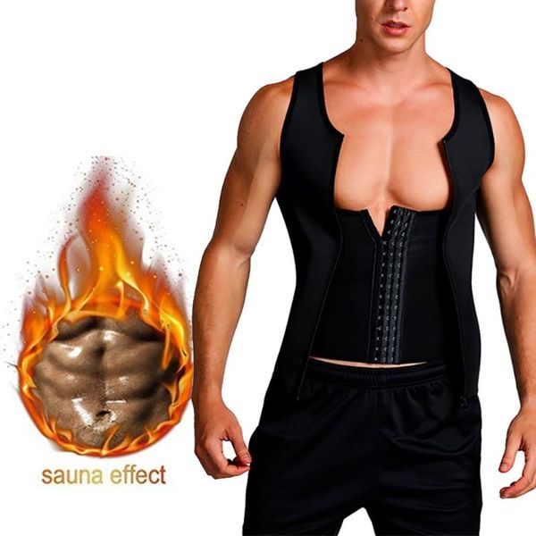 

cysincos 2020 new men's vest breasted body shaping waistcoat corset male fashion u-neck close fitting waistband underwear, Black;white