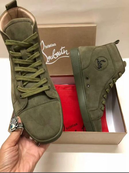 

2019 cl17 chri tian luxury louboutin bottom de igner red bottom tudded pike brand cl men ca ual hoe men women party lover port nea