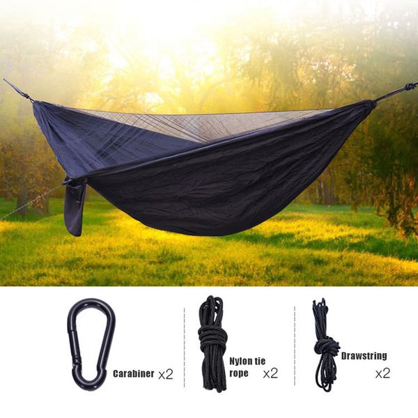 

newly outdoor tree tent hammock set with removable anti mosquito net mesh for outdoor camping hiking fif66