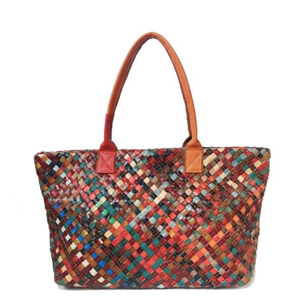 

women's leather bags hand-woven bag shoulder/crossbody bag european and american fashion bags