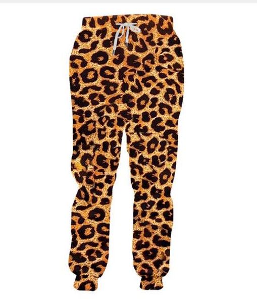 Rilascio di Nuovo Modo Lungo Animale 3D Pantaloni Stampa Leopardo Pantaloni Della Tuta Streetwear Indumento di Grandi Dimensioni Uomo Donna Autunno Pantaloni RCL01