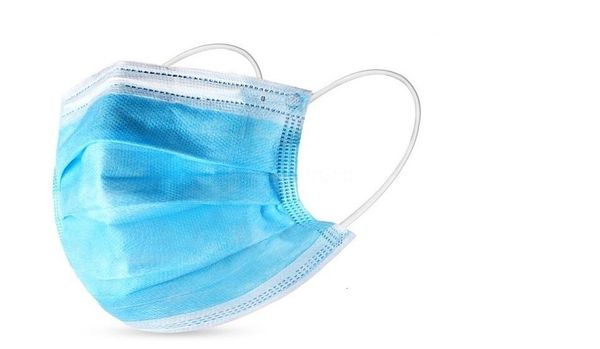 

50 1pcs blue dhl ship mask dustproof face 3 layer nonwoven fabric mouth masks men women dustfast deliver 4vvc