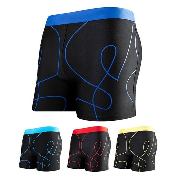 

men's printed swimwear drawstring quick dry shorts swimming shorts beach swimwear