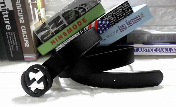 

горячие продажи новых мужские женские черный пояс натуральная кожа деловые ремни чистый цвет пояса змеи пряжкой пояса для подарка 378, Black;brown