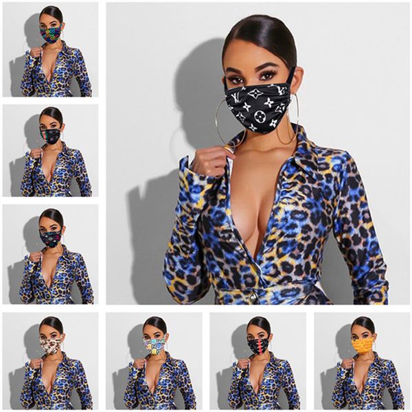 

luxury face mask anti dust sun-resistant designer masks letter print mouth-muffle men women life face mask washable riding masks protector, Blue