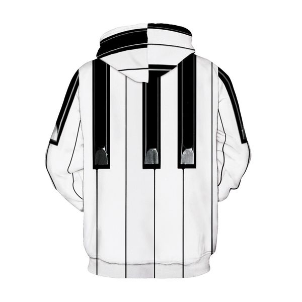 

piano couple men hoodie keyboard sweatshirt women epnqm, Black