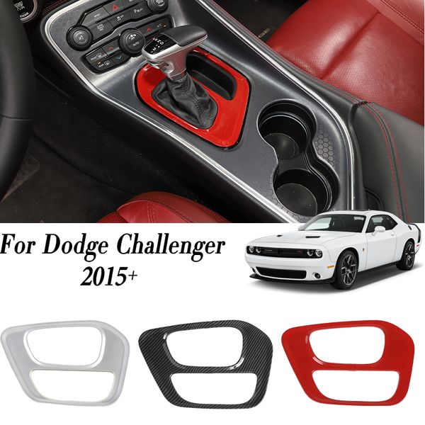 Automobile Gear Shift Box Panel Trim Cover For Dodge Challenger 2015 Up Car Styling Car Interior Accessories Best Car Decorations Best Vehicle