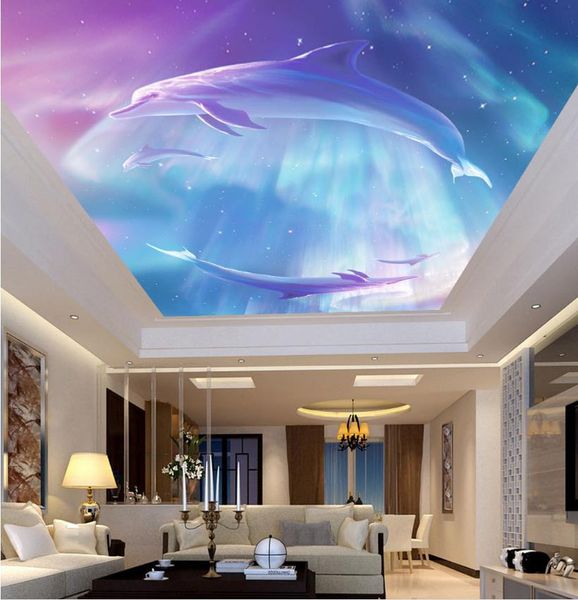 

пользовательские 3d mural обои гостиная спальня диван тв фон обои dream world мультфильм картина маслом фото водонепроницаемый обои