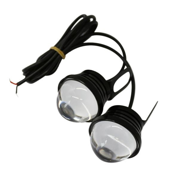 

2 car lens fog eye lamp modified fish fog lamp eagle eagle eye + daytime running lights led car screw waterproof light source
