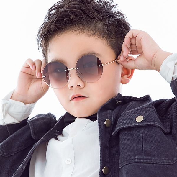 

6-12 лет мода круглые дети солнцезащитные очки дети солнцезащитные очки anti-уф младенца vintage очки мальчик девочка холодный цвет infantil, White;black