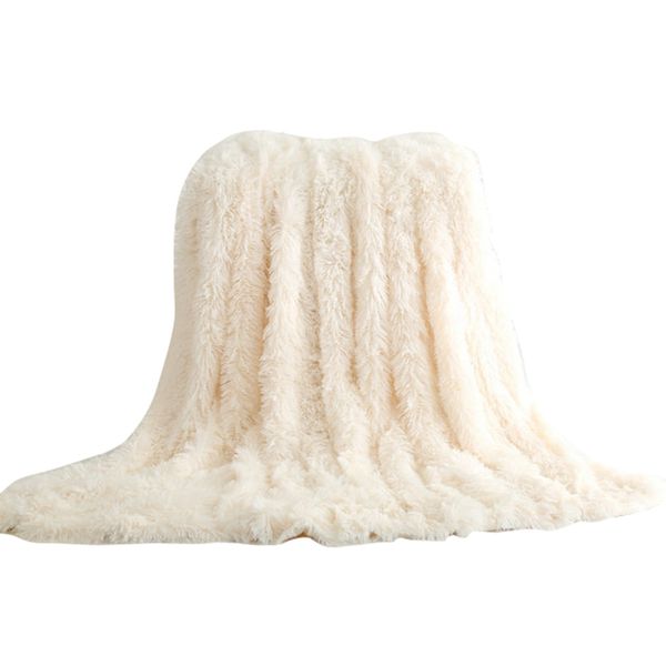 

super soft furry fur blanket super plush decorative blanket 130 x 160cm winter bed sofa