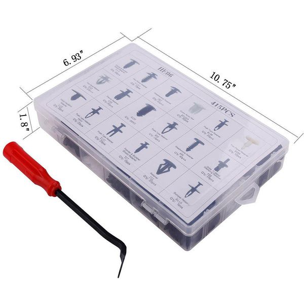 

sell universal 350pcs plastic car body push pin rivet fasteners trim moulding clip screwdriver for honda toyota bmw a05