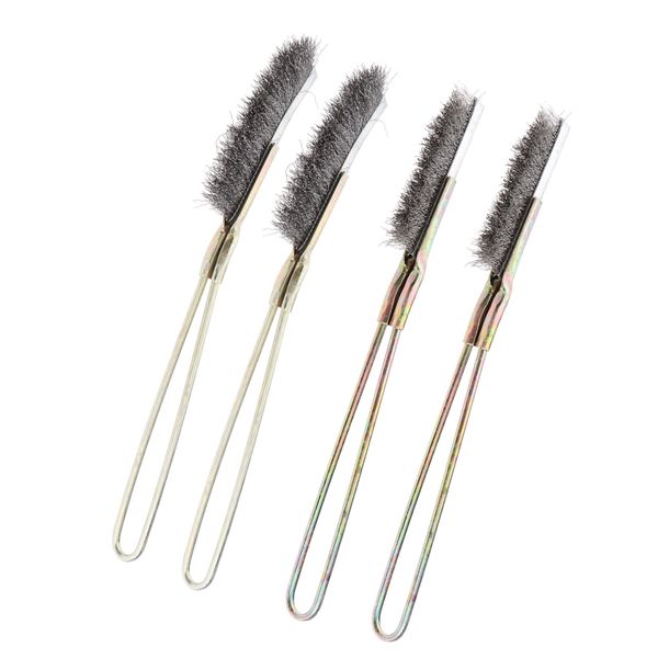 4 шт локоть/прямая головка металлической щетки ручные щетка очиститель ржавчины, краски, инструменты для снятия шлака