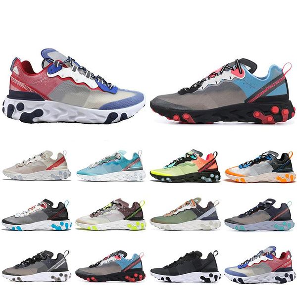 

new classic react element 87 running shoes for men women sail royal tint anthracite volt racer pink mens trainer sports sneakers 36-45