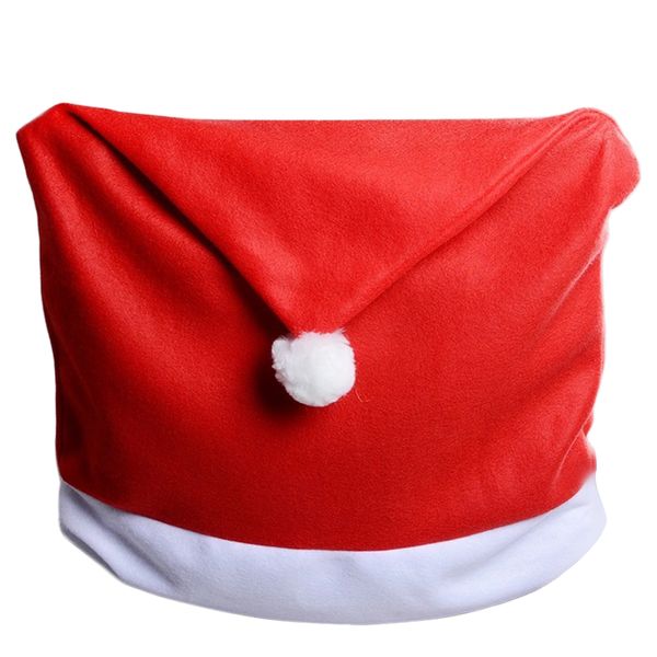 

christmas decorations happy santa red hat chair back covers dinner meal exquisitely designed durable gorgeous