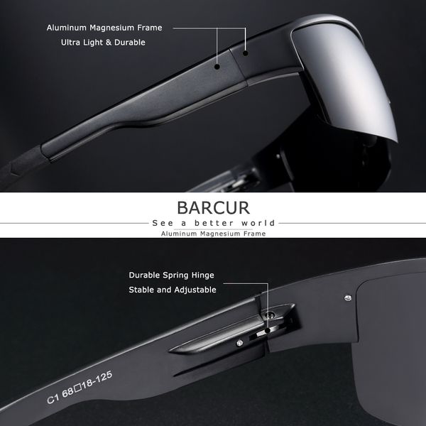

bacury tac lens aluminum magnesium sunglasses polarized sun glasses for men trending sports eyewear mx200619, White;black