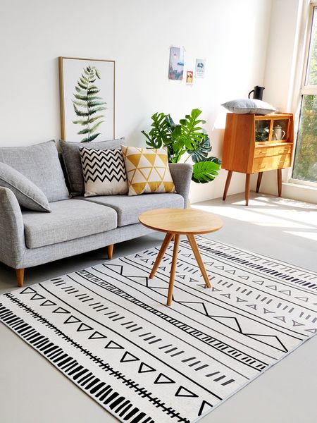 

nordic living room carpet minimalist modern sofa tea table mat japanese-style home stay morocco wind bedroom bedside blanket