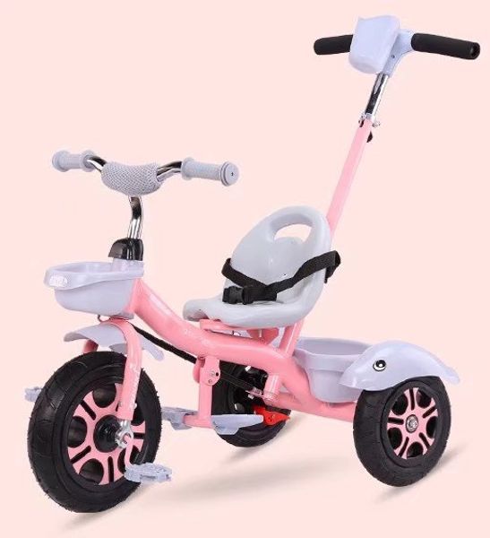 

children's tricycle metal bicycle 1-6 years old baby stroller light baby stroller foam wheel bike trike