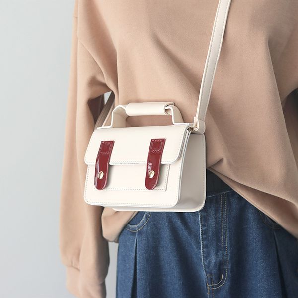 

elegant female contrast color tote bag 2020 fashion new quality leather women's designer handbag travel shoulder messenger bag